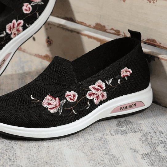 Jazzy | Komfortable blomster-orthopædiske sko til kvinder