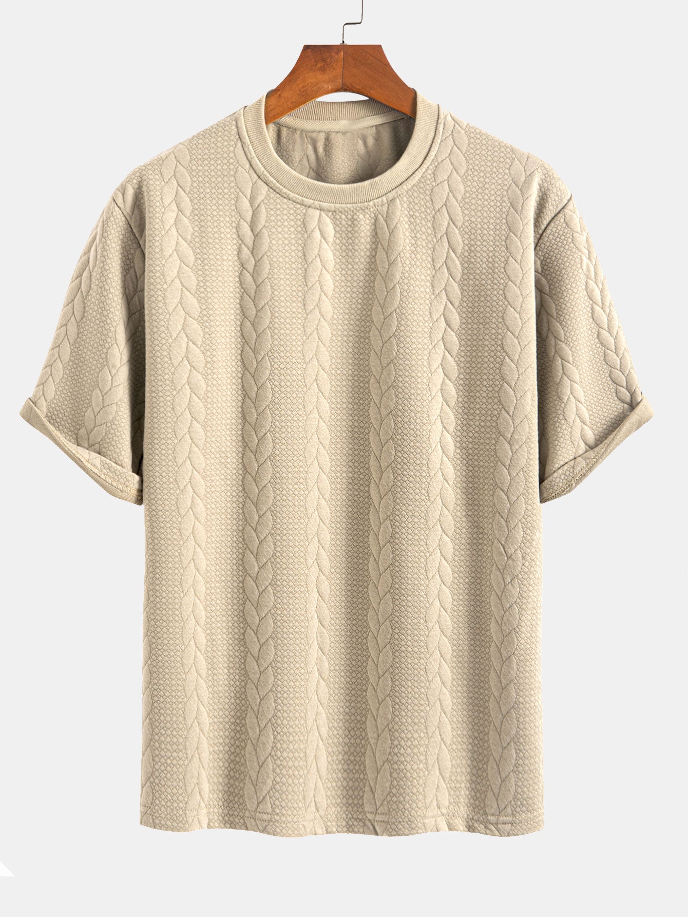 Rudy | Løst Relax Fit T-shirt med Twist-Jacquard Shorts