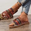 Priya | Flade sandaler med frynser i etnisk stil