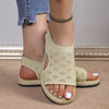 Ivory | Behagelige flade damesandaler i mesh
