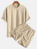 Rudy | Løst Relax Fit T-shirt med Twist-Jacquard Shorts