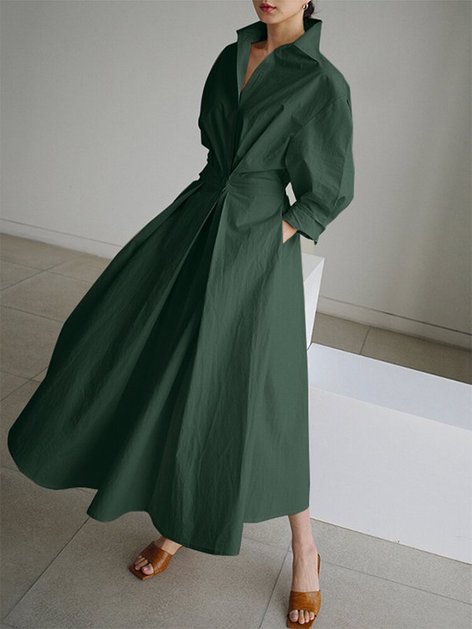 Geneviève | Elegant Maxikjole med Flydende Snit