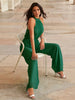 Elen | Plisseret jumpsuit med halterneck