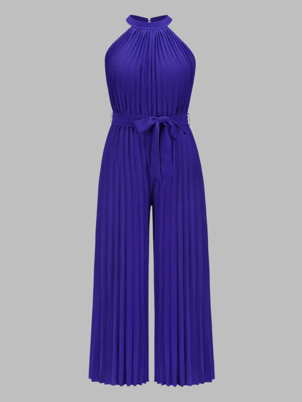 Elen | Plisseret jumpsuit med halterneck