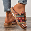 Priya | Flade sandaler med frynser i etnisk stil