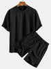 Rudy | Løst Relax Fit T-shirt med Twist-Jacquard Shorts