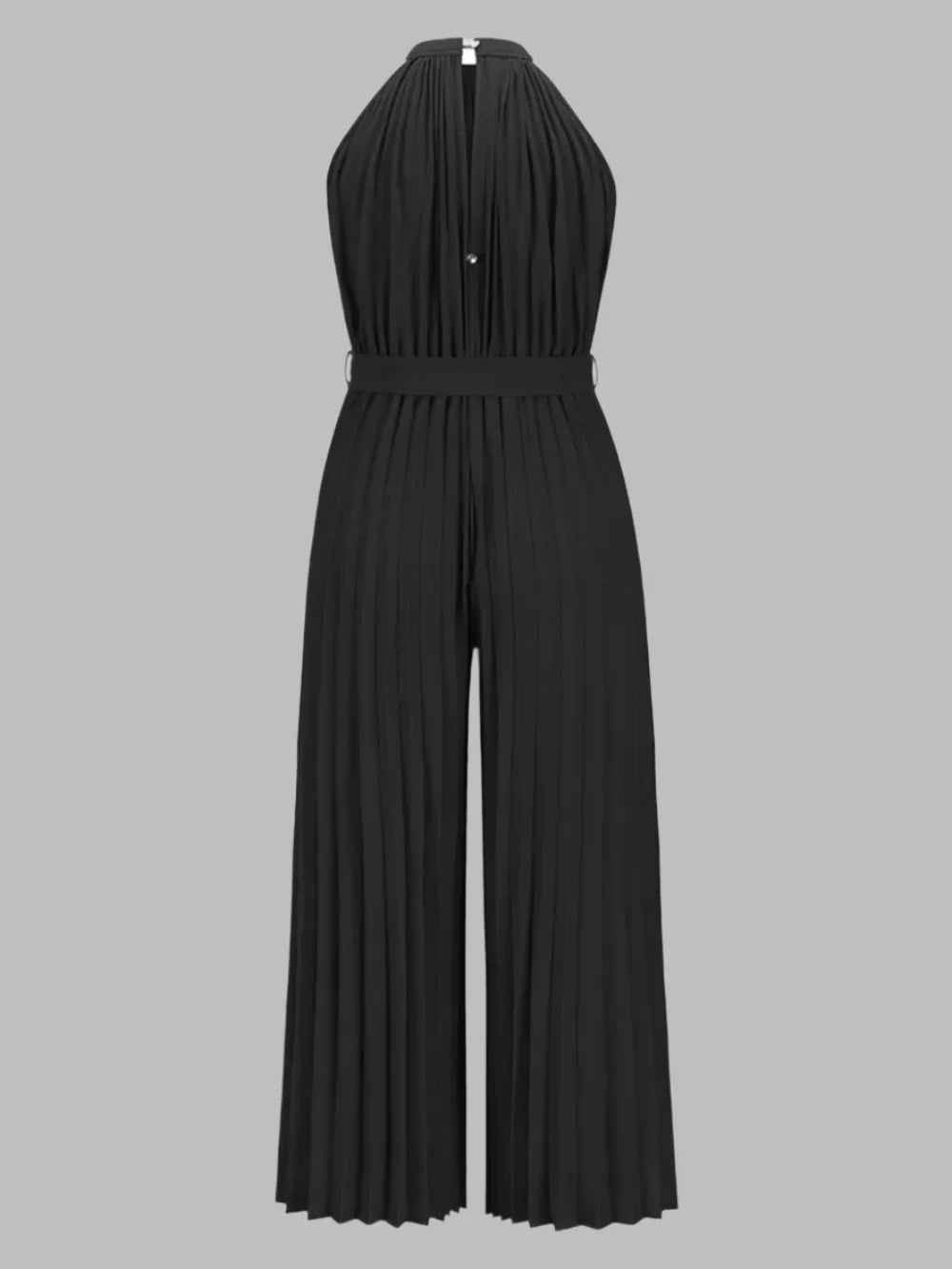 Elen | Plisseret jumpsuit med halterneck