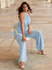 Elen | Plisseret jumpsuit med halterneck