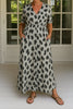 Mabel | Elegant maxikjole med leopardmønster
