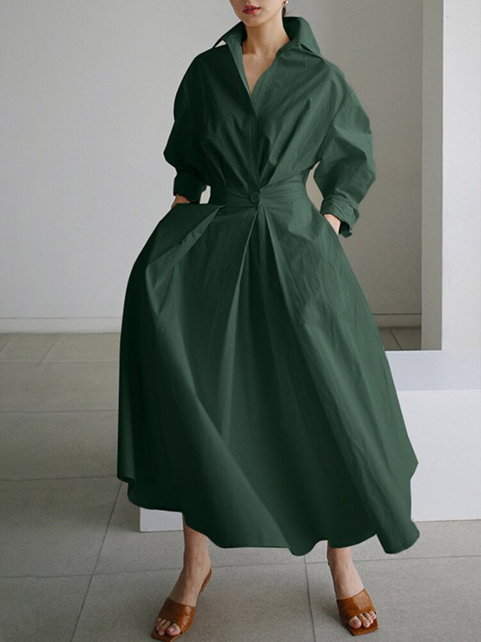 Geneviève | Elegant Maxikjole med Flydende Snit