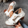 Zinia | Elegante T-rem kilehælsandaler med spænde