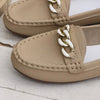 Kendal | Slippers i læder med markante kædendetaljer