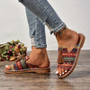 Priya | Flade sandaler med frynser i etnisk stil