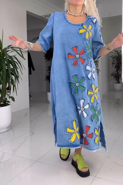Lauren | Luftigt kjole med blomsterprint