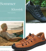 Ethan™ | Aviator Læder-Sandaler med Wickelzehe