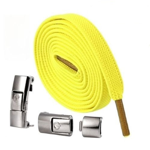 LockLace™ | Farverige snørebånd med trykknap | 1+1 GRATIS I DAG!
