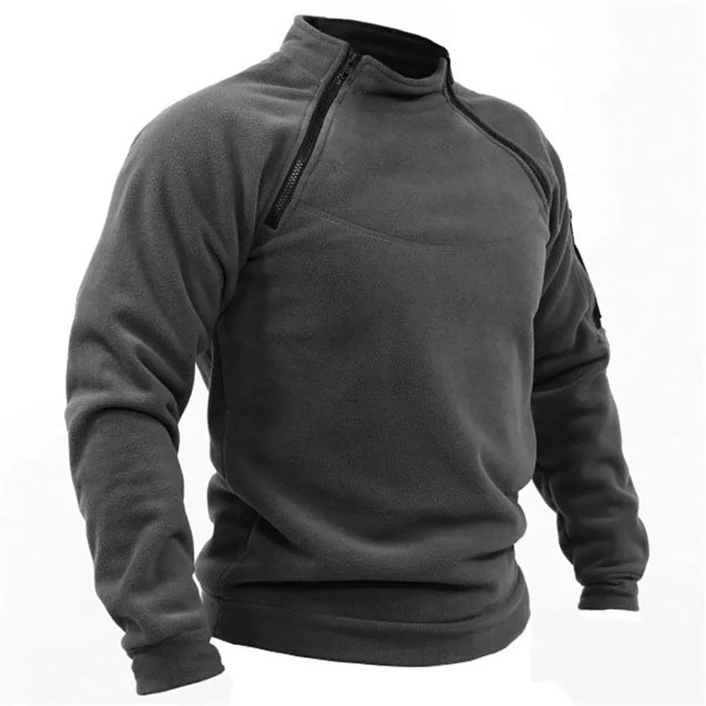 Nelson | Tactical militær sweatshirt med lynlås til mænd - Norado