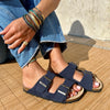 Polla | Wildlæder Sandaler med Dobbelt Rem