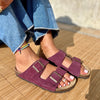Polla | Wildlæder Sandaler med Dobbelt Rem