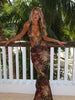 Paola | Sexet Maxikjole med Valarie-print