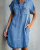 Letecia | Denim-kjole med moderne snit