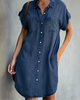 Letecia | Denim-kjole med moderne snit