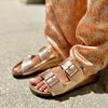 Polla | Wildlæder Sandaler med Dobbelt Rem