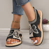Ivory | Behagelige flade damesandaler i mesh