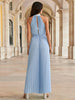 Elen | Plisseret jumpsuit med halterneck