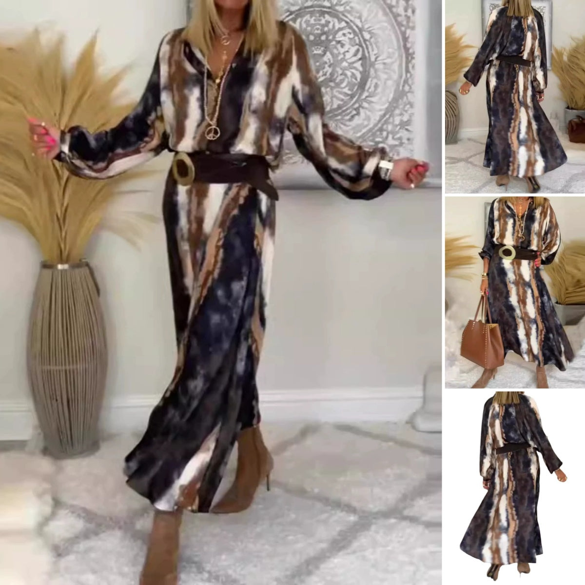 Precious | Stilfuldt maxikjole i elegant batikdesign