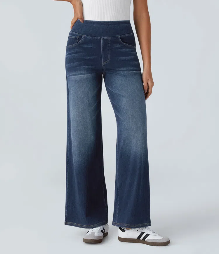 Mel™ | High-Waist Comfort Jeans | UDSALG! - Norado