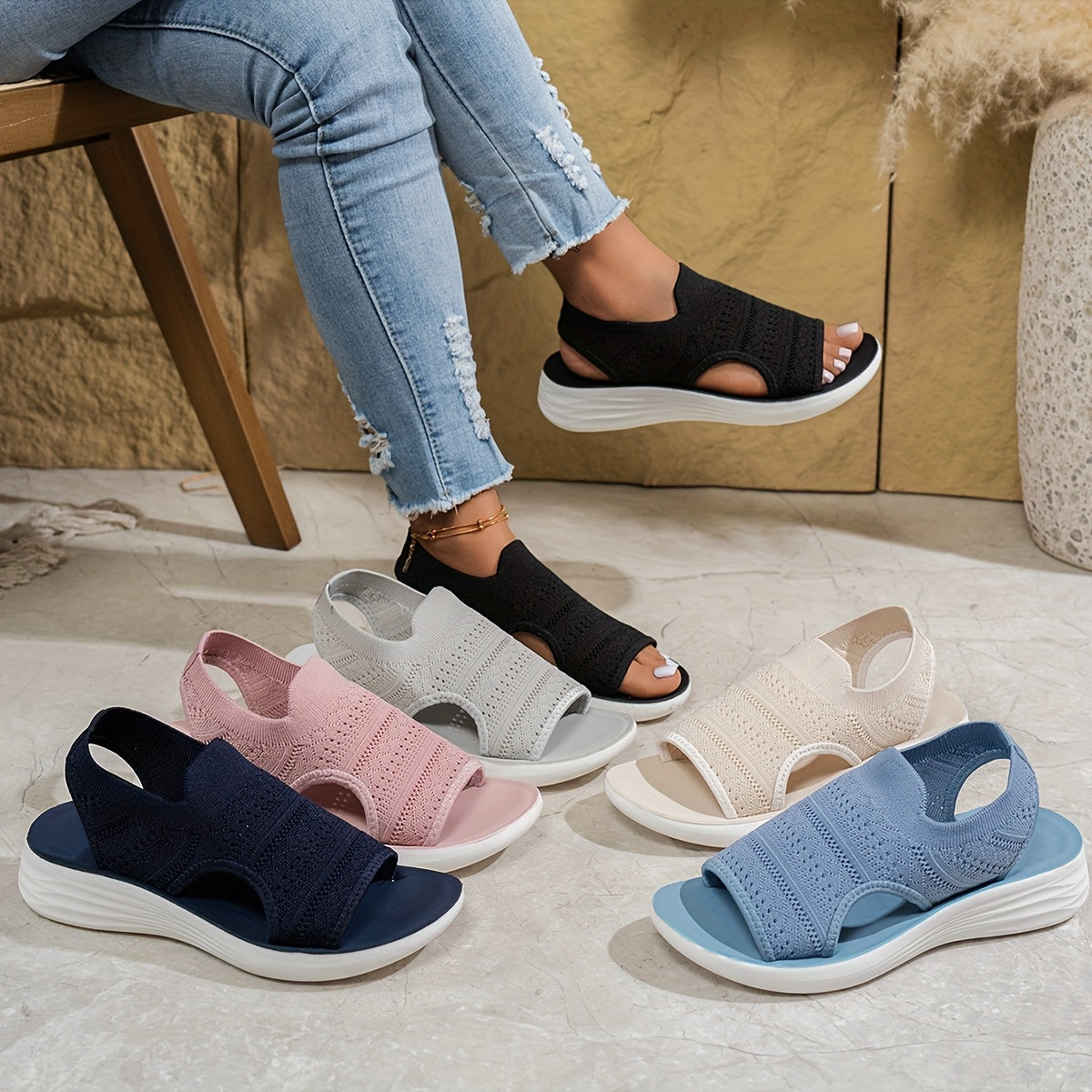 Emelia™ | Ortodædiske damesandaler til sommer med åbne tæer