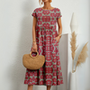 Esti | Floralt midikjole i boho-stil
