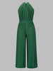 Elen | Plisseret jumpsuit med halterneck