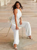 Elen | Plisseret jumpsuit med halterneck