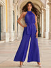 Elen | Plisseret jumpsuit med halterneck