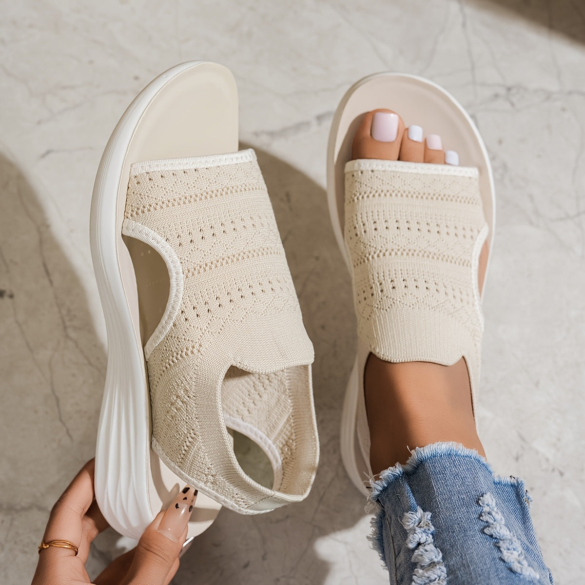Emelia™ | Ortodædiske damesandaler til sommer med åbne tæer
