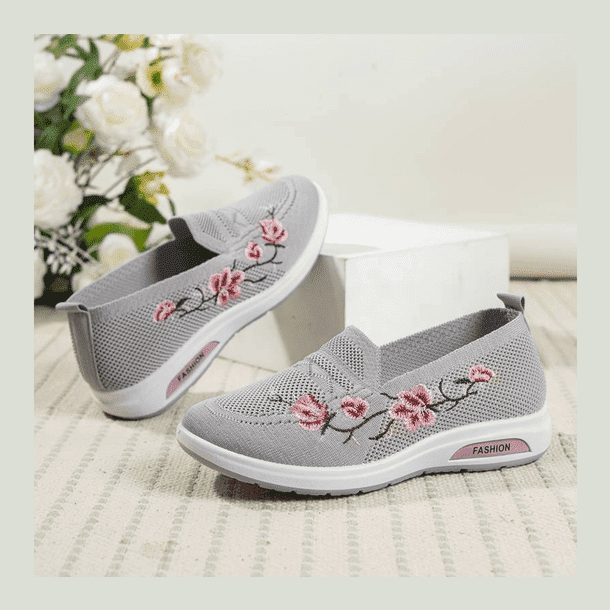 Jazzy | Komfortable blomster-orthopædiske sko til kvinder