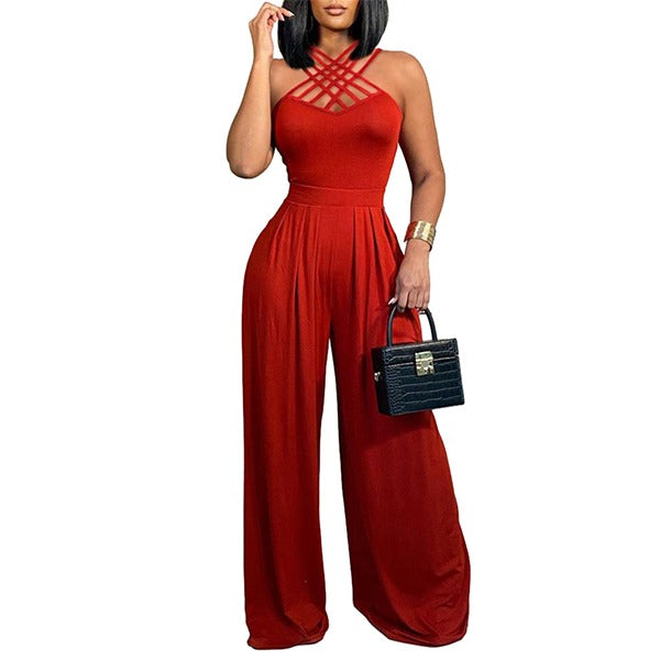 Jessica™ | Sexet neckholder-onesie med høj talje