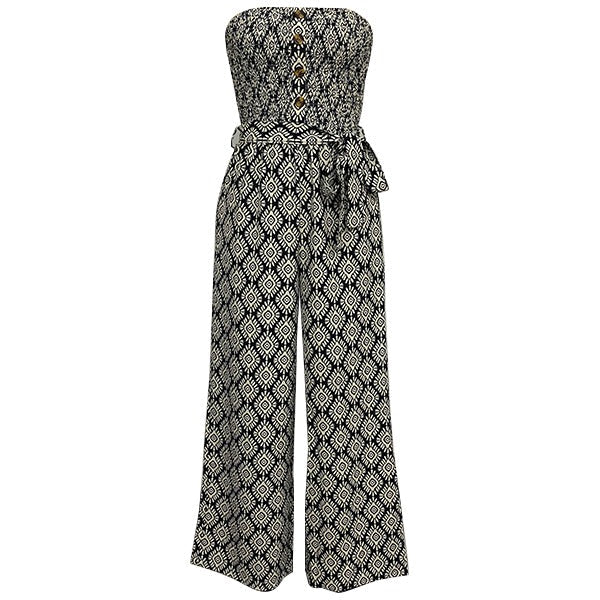 Vienna™ | Stropfri bohemisk jumpsuit med blomsterprint