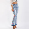 Daisy | Stilfulde Vintage-Jeans med florale detaljer