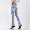 Daisy | Stilfulde Vintage-Jeans med florale detaljer