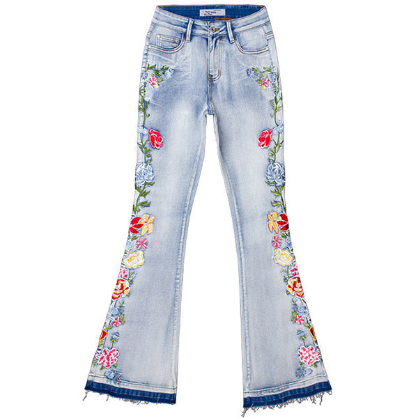 Daisy | Stilfulde Vintage-Jeans med florale detaljer