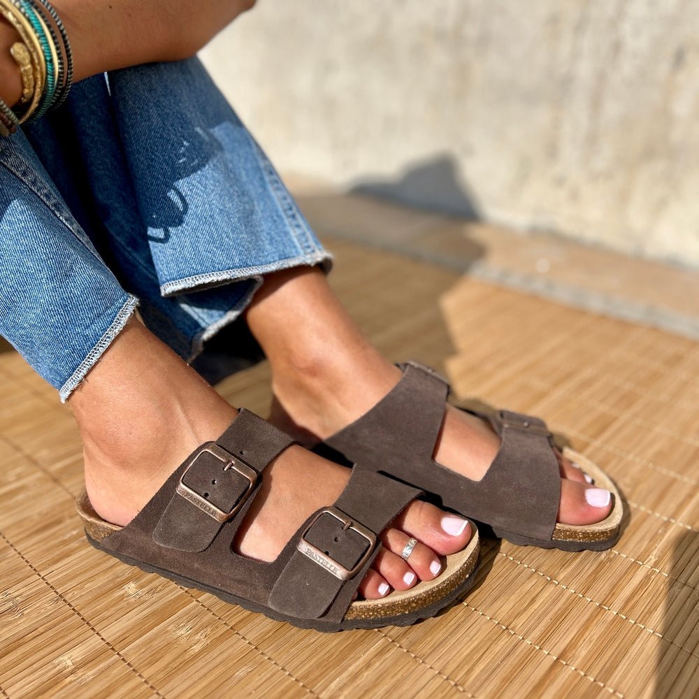 Polla | Wildlæder Sandaler med Dobbelt Rem