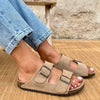Polla | Wildlæder Sandaler med Dobbelt Rem
