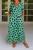 Mabel | Elegant maxikjole med leopardmønster