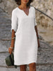 Rosetta | Stilfuld kjole med elegant V-hals