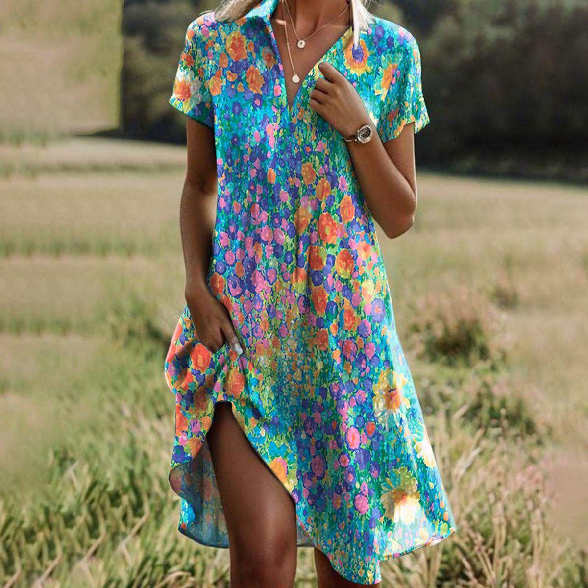 Solen | Stilfuld Kjole med Boho-Flair