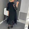 Agnes | Elegant Plus-Size kjole med prikmønster