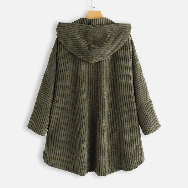 Ives | Stilfuld cord-jakke med hætte